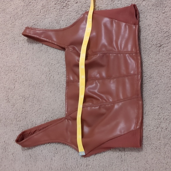 Intimately Free People Faux Leather Crop Top M - Picture 4 of 7